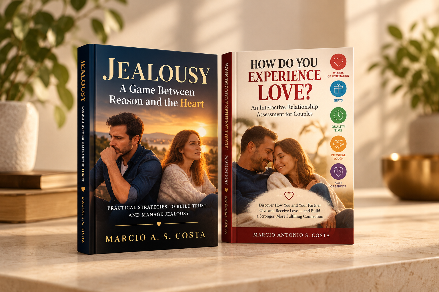 Jealousy and How Do You Experience Love? bonus books shown together
